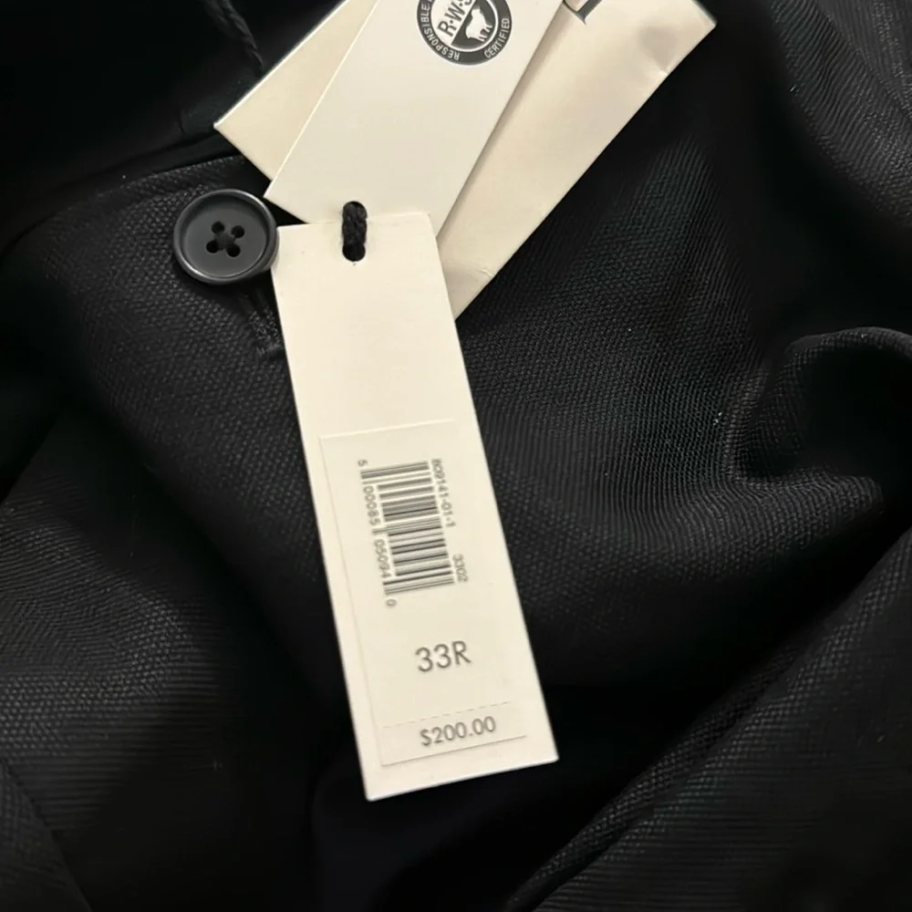 NWT! Banana Republic Black Signature Italian Hopsack Suit Pant